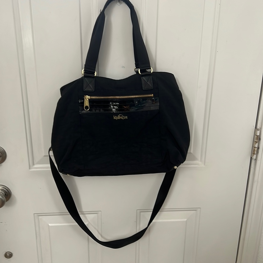 Big black Kipling bag 14”x11”x6”